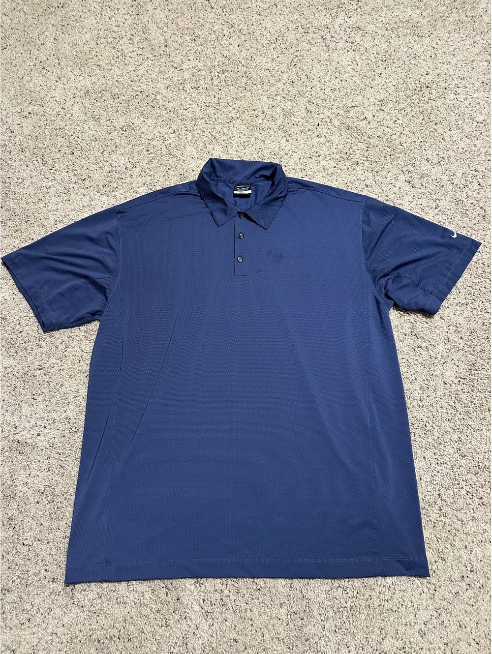 Nike Golf Dri-FIT Navy Blue Polo Shirt XXL